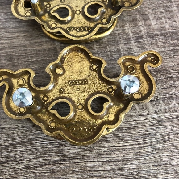 Vtg Brass Chippendale Cabinet Hardware - Picture 12 of 15